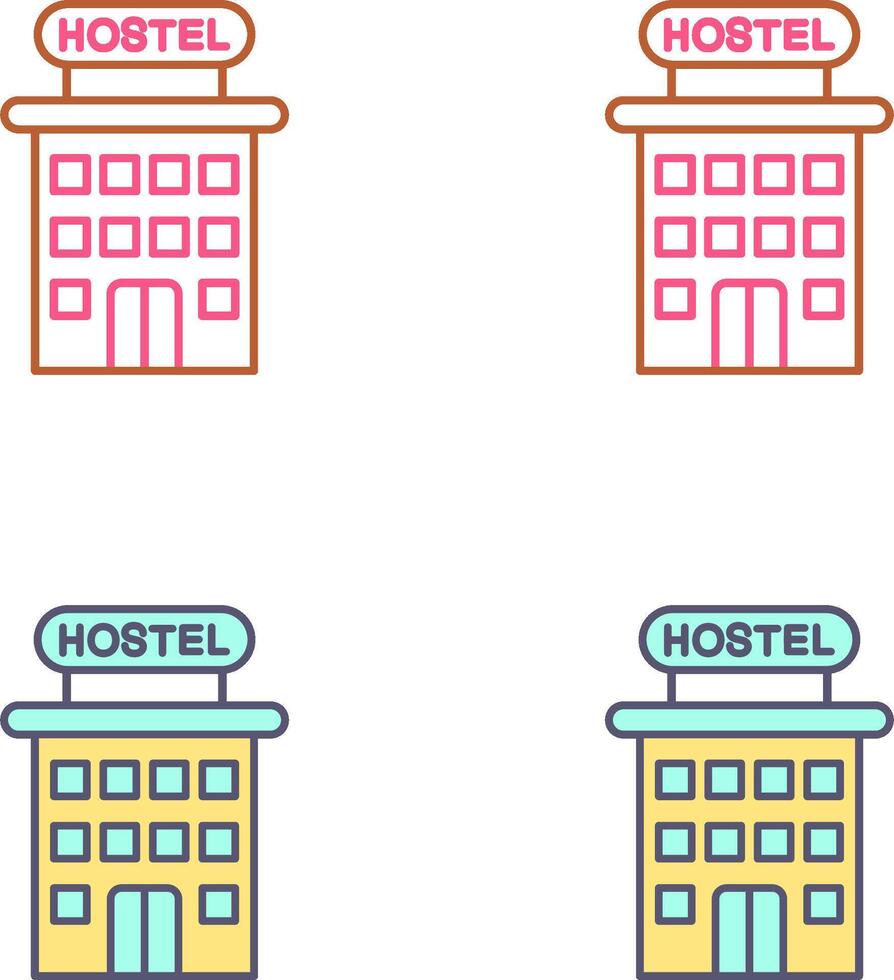 Hostel Icon Design vector