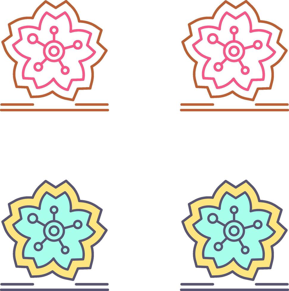 Cherry Blossom Icon Design vector