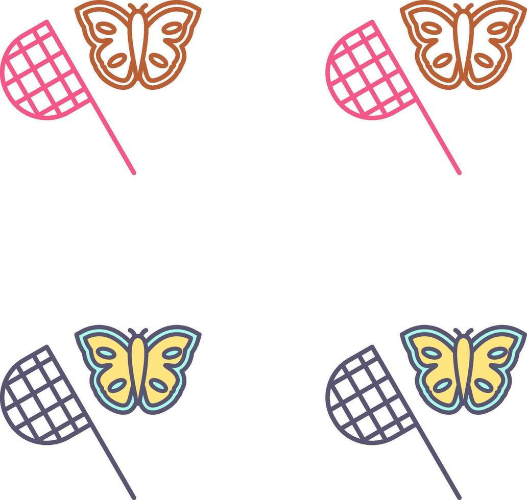 Butterfly Catcher Icon Design vector