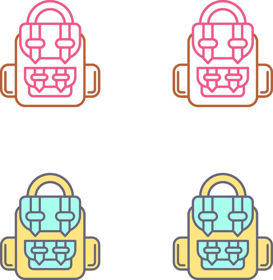 Backpack Icon Design vector