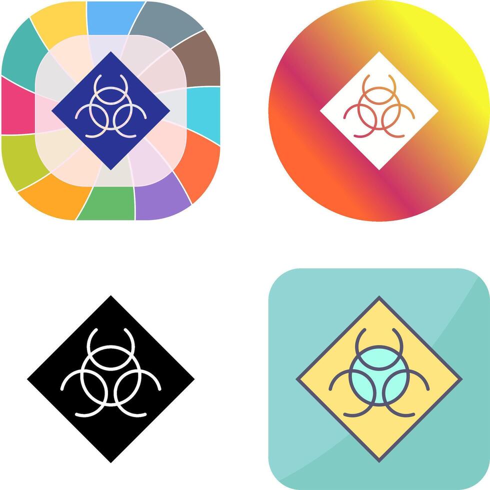 Biological Hazard Icon Design vector