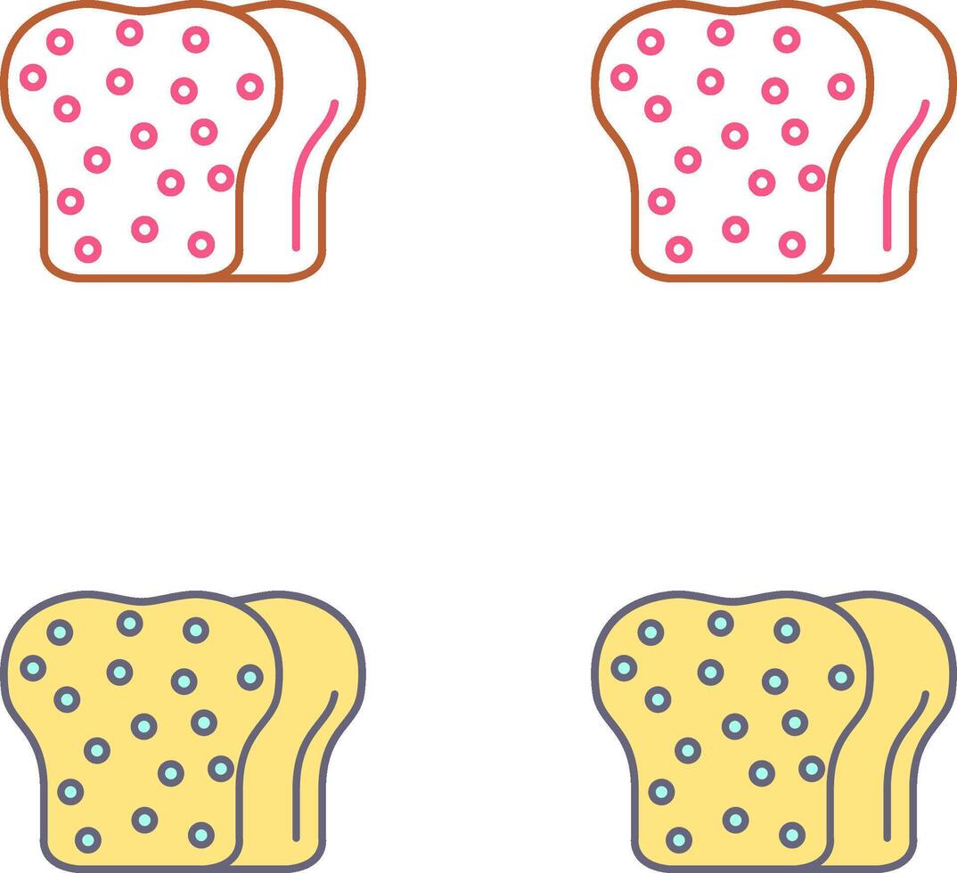 Toast Icon Design vector