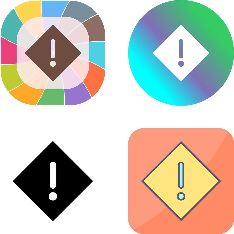 Warning Icon Design vector