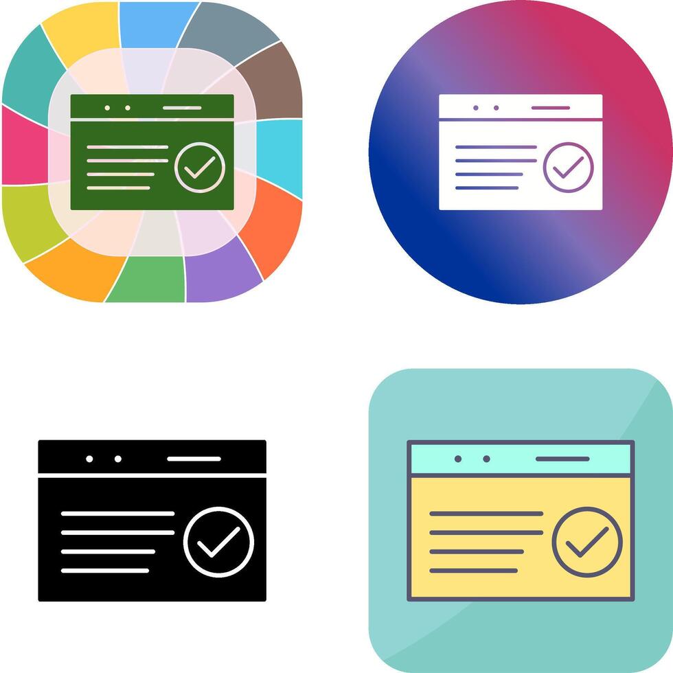 Unique QC Passed Icon Design vector