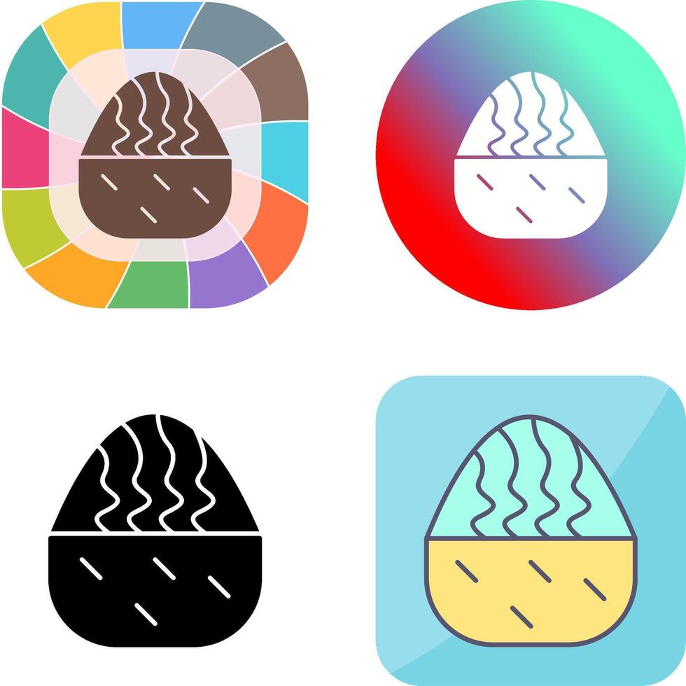 Cream Muffin Icon Design vector
