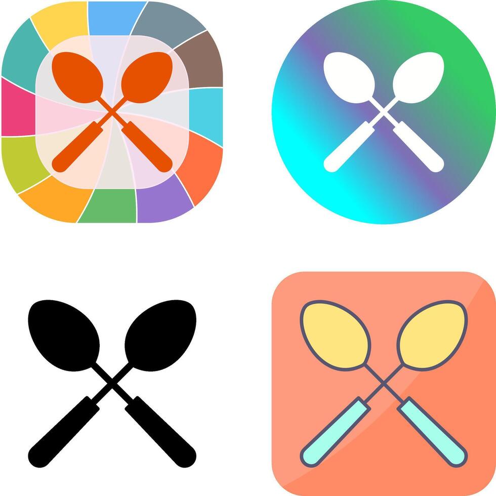 Spoons Icon Design vector