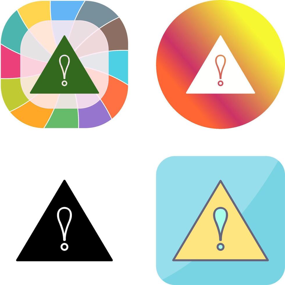 Unique Alert Icon Design vector
