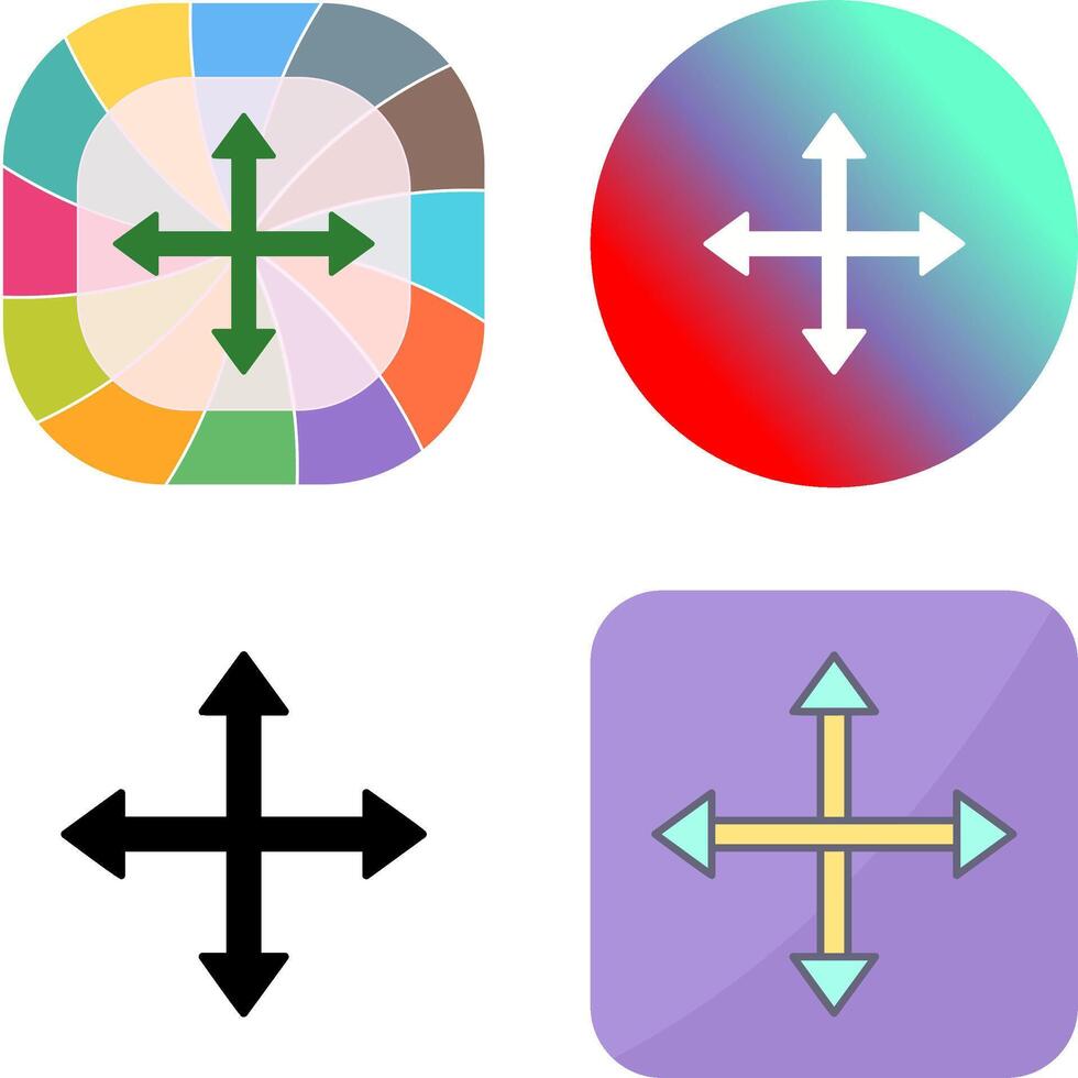 Unique Move Icon Design vector
