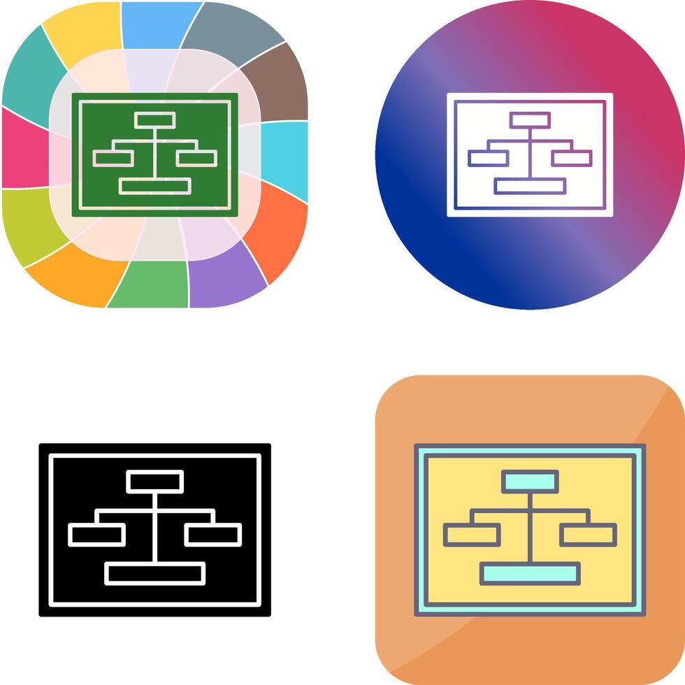 Unique Seo Structure Icon Design vector