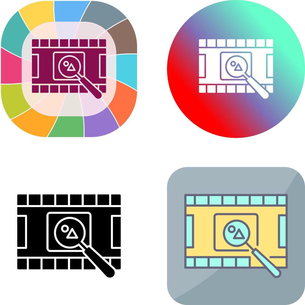 Unique Find Picture Icon Design vector