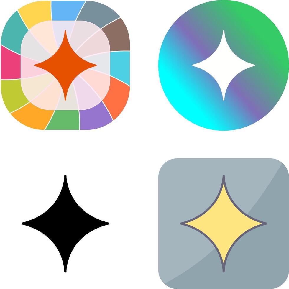 Unique Diamond Icon Design vector
