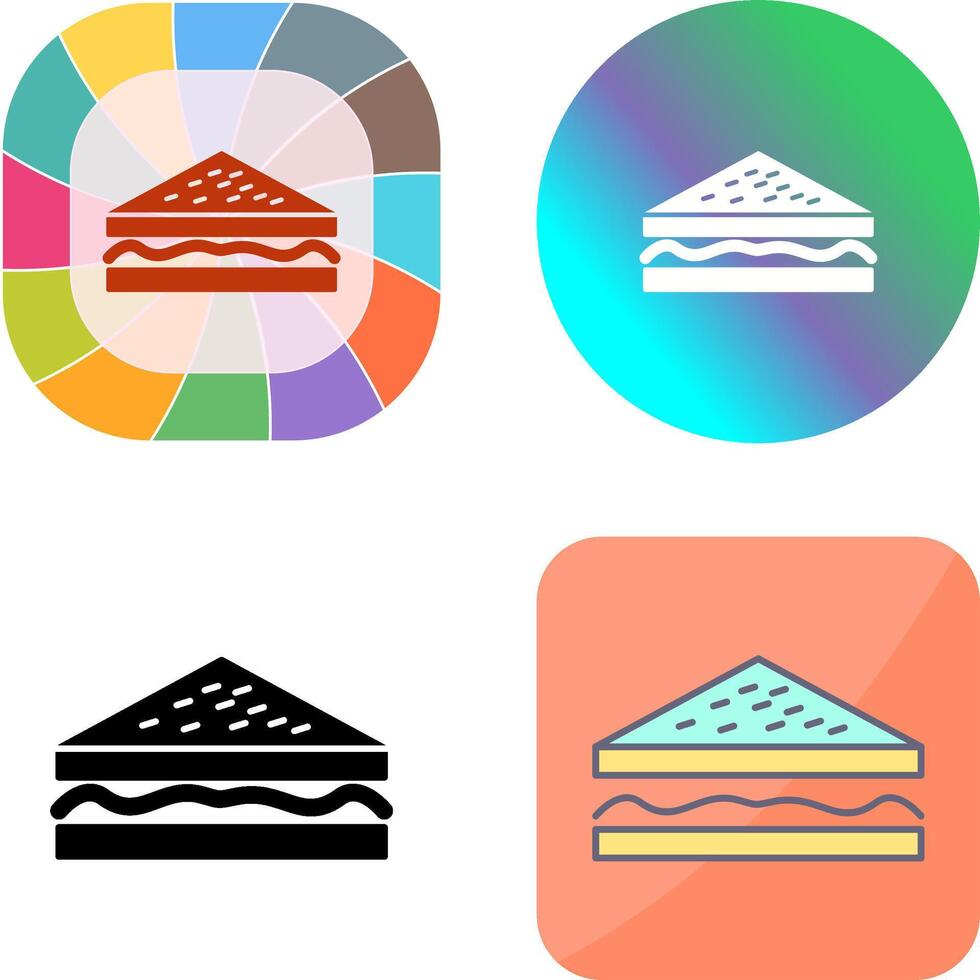 Unique Sandwich Icon Design vector
