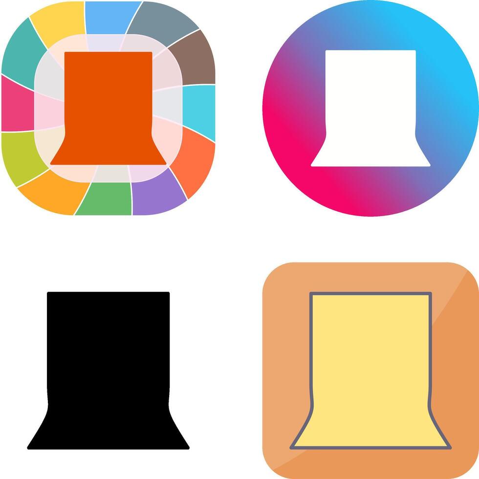 Unique Back Stand Icon Design vector