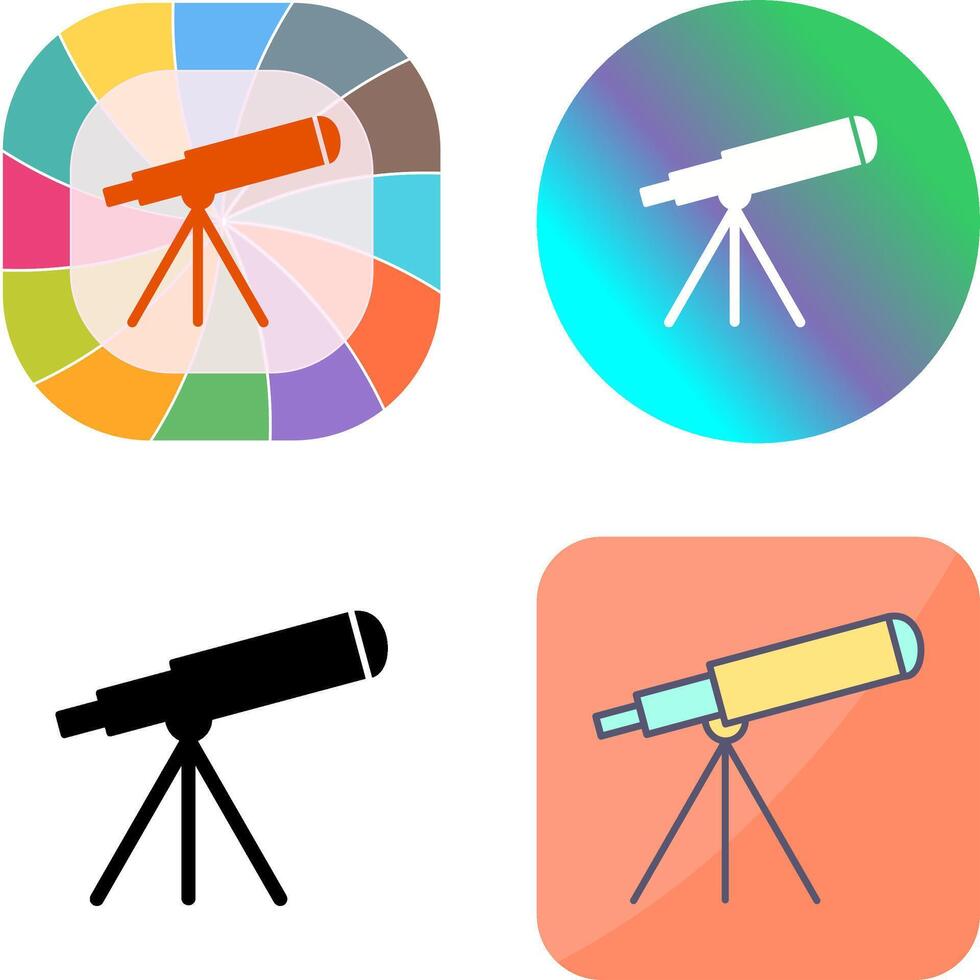 Telescope Icon Design vector