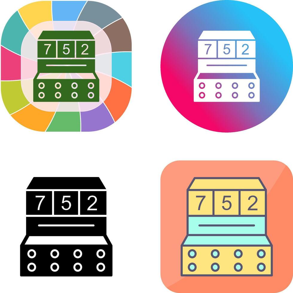 Slot Machine Icon Design vector
