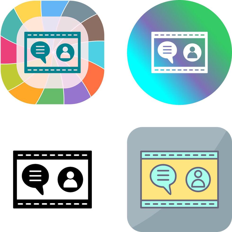 Unique Web Support Icon Design vector