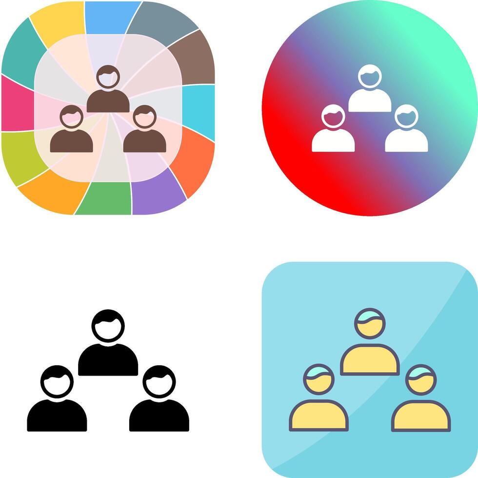 Team Members Icon Design vector