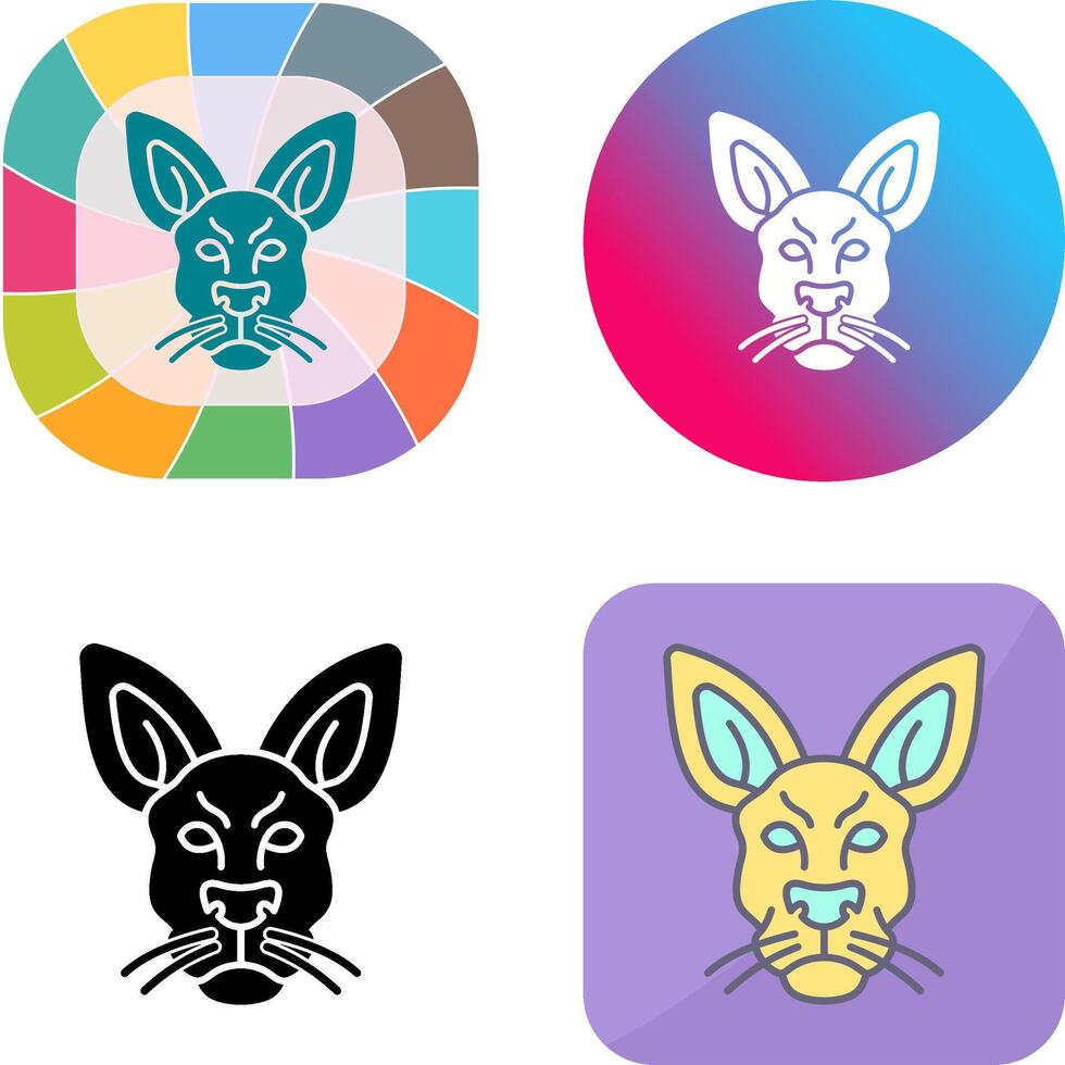 Kangaroo Icon Design vector
