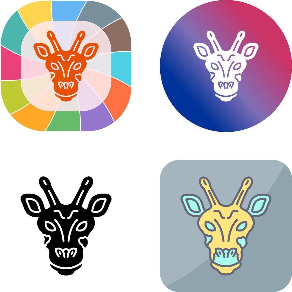 Giraffe Icon Design vector