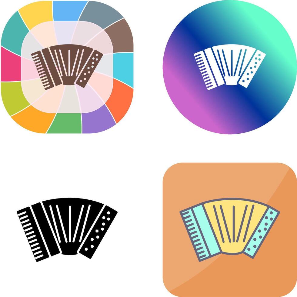 Accordion Icon Design vector