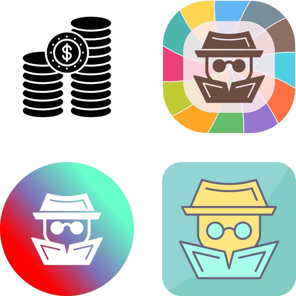 Hacker Icon Design vector