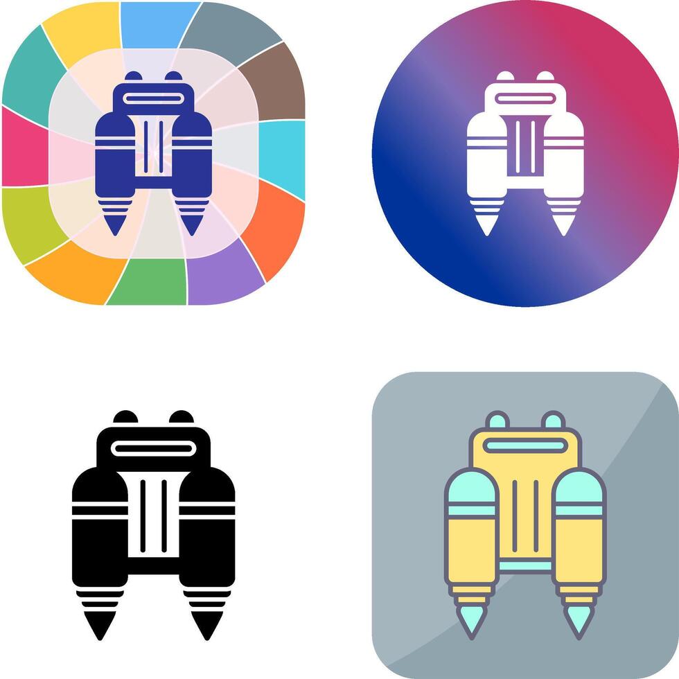 Jetpack Icon Design vector