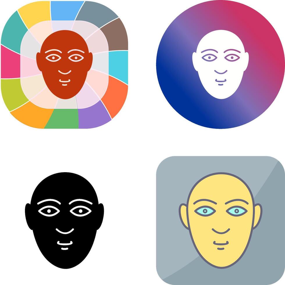 Human Face Icon Design vector