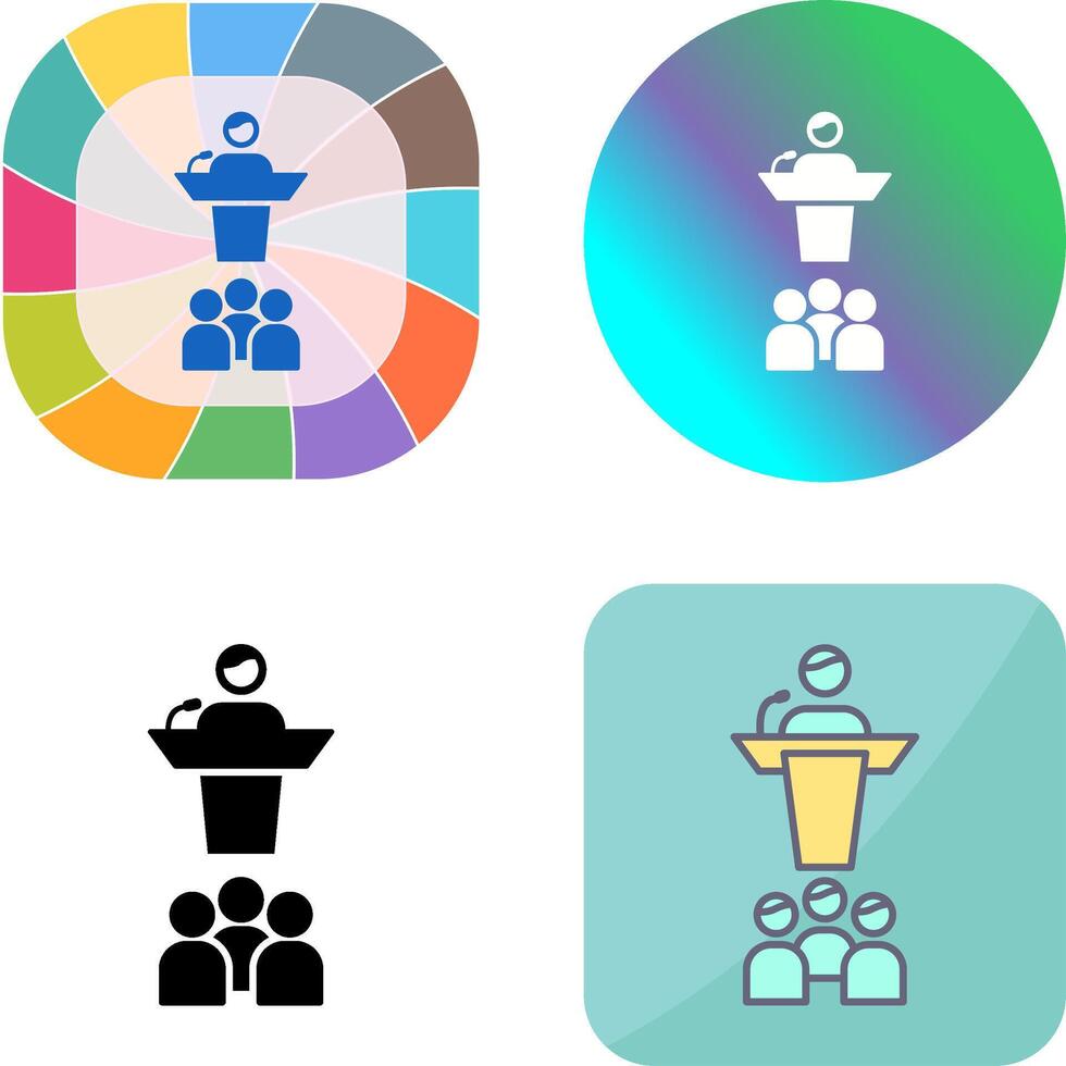 Seminar Icon Design vector