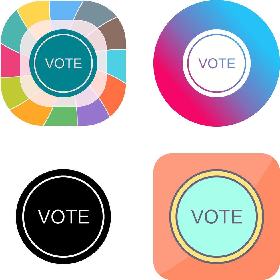Vote Link Icon Design vector