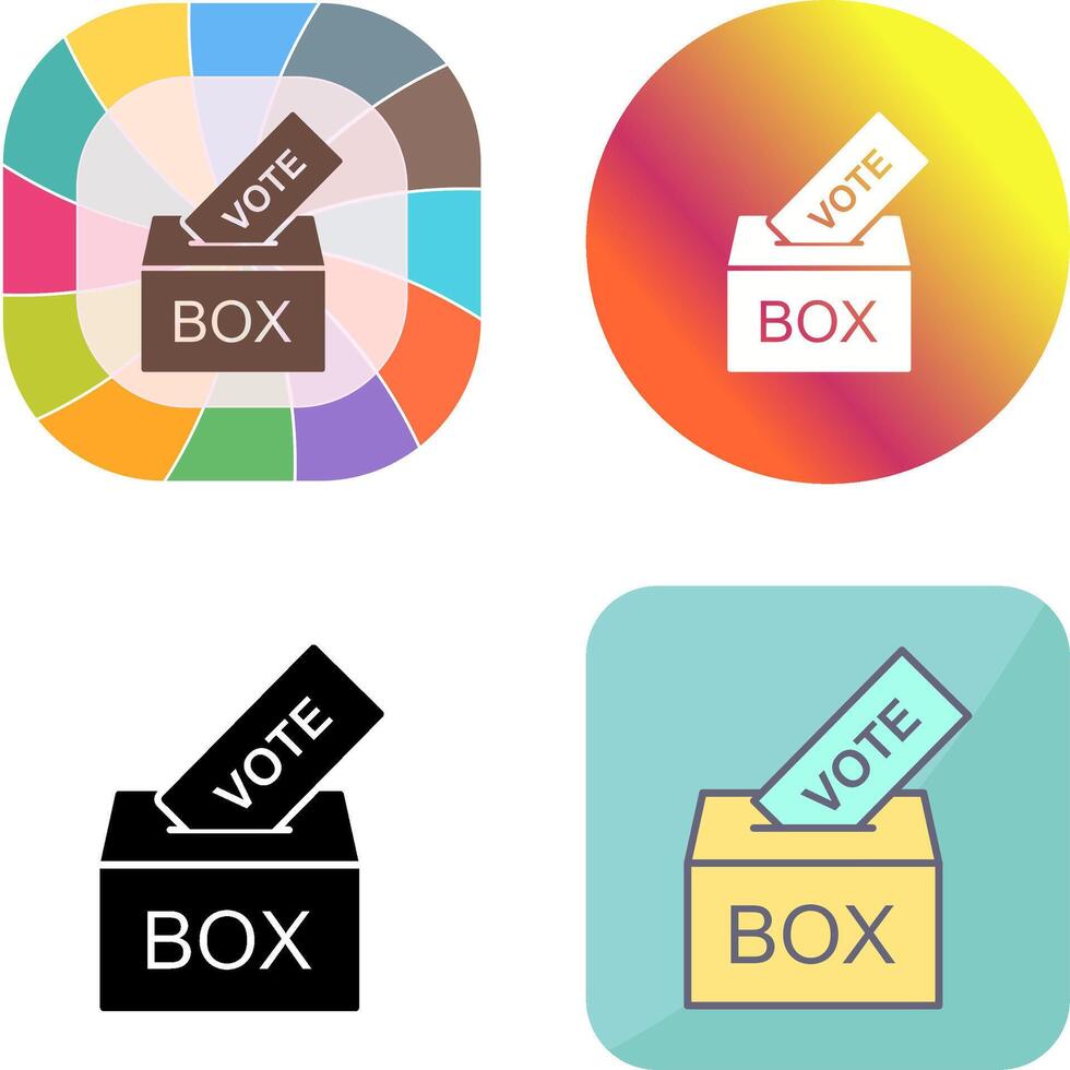 Giing Vote Icon Design vector