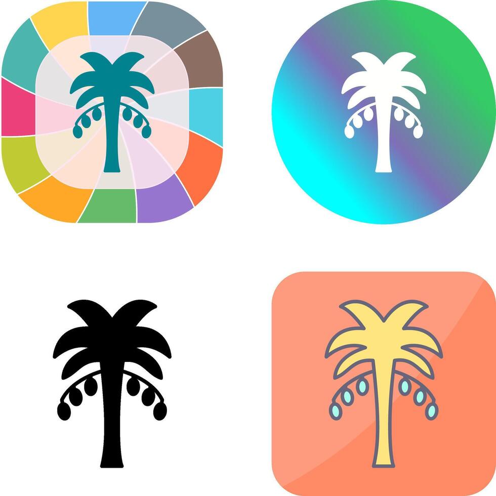 Coconut trees Icon Design vector
