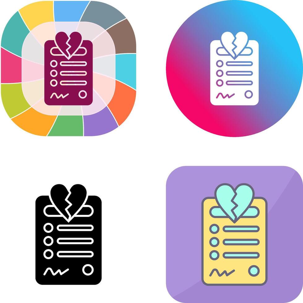 Divorce Icon Design vector