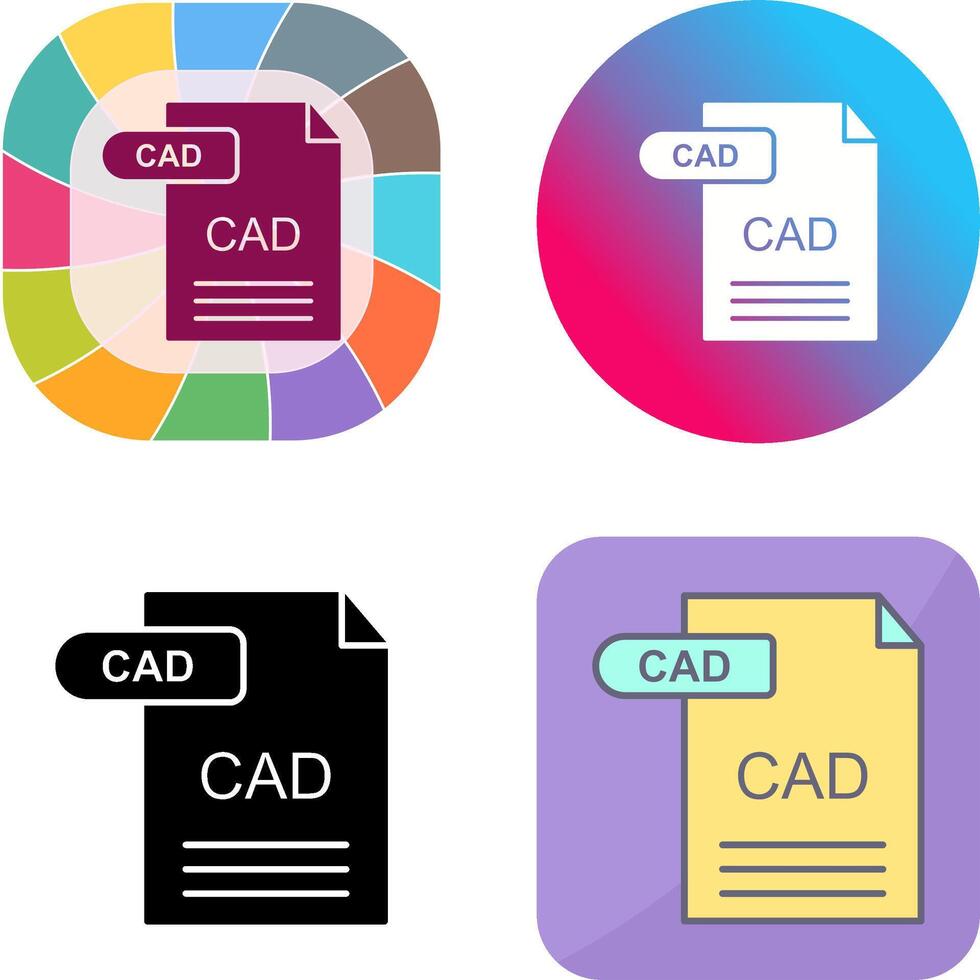 CAD Icon Design vector