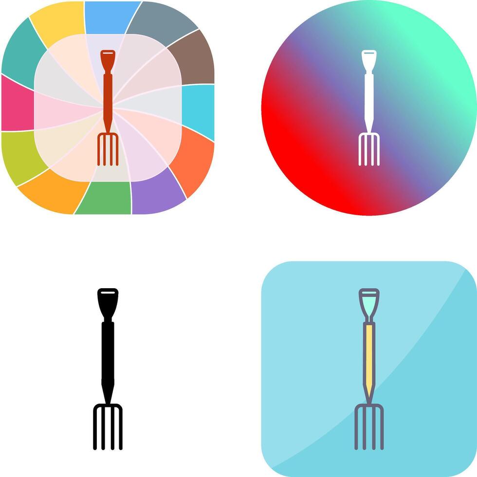 Gardening Fork Icon Design vector