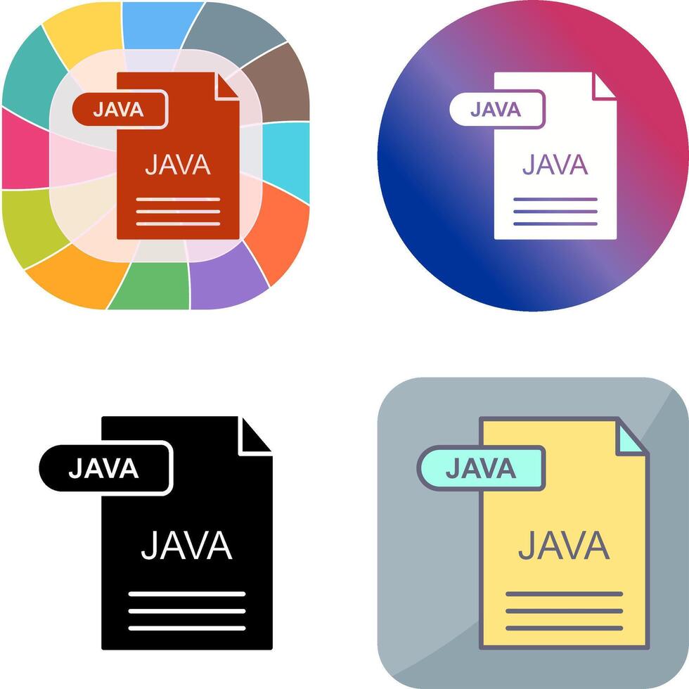 Java Icon Design 44894540 Vector Art at Vecteezy