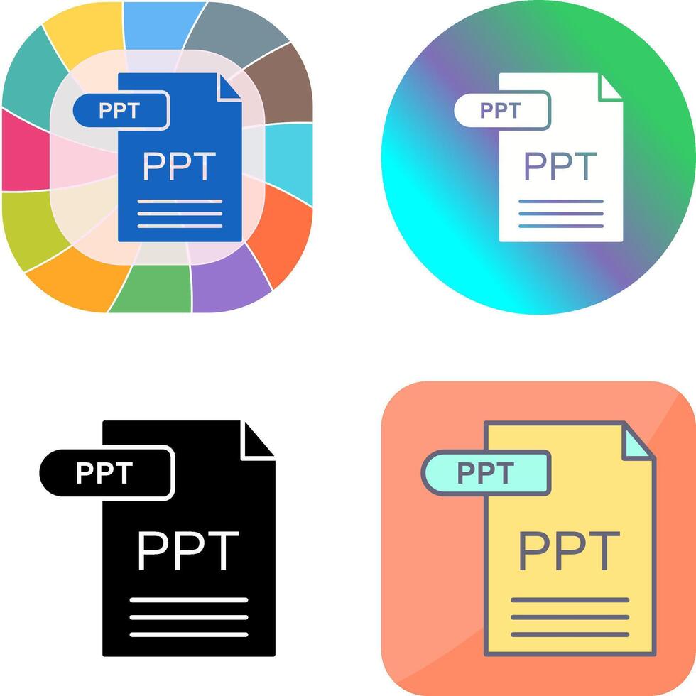 PPT Icon Design vector