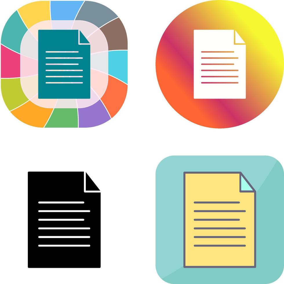 Sheet Icon Design vector