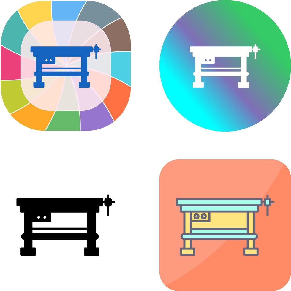 Work Bench Icon Design vector