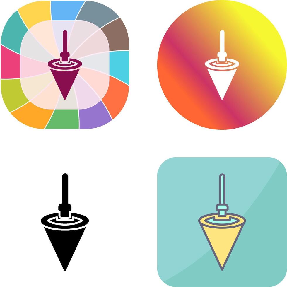 Plumb Bob Icon Design vector