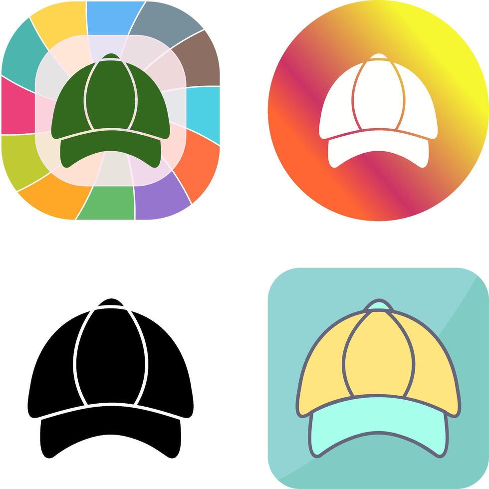 P Cap Icon Design vector