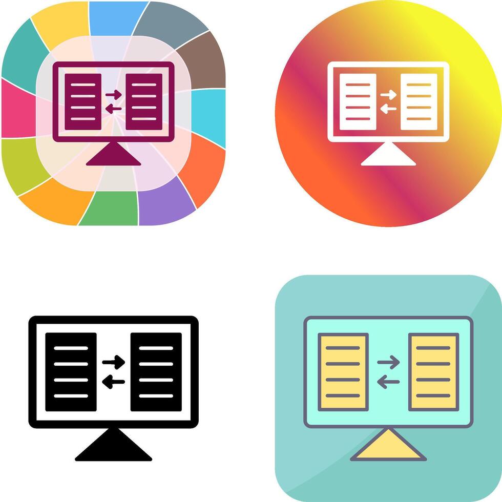 File Sharing Icon Design vector