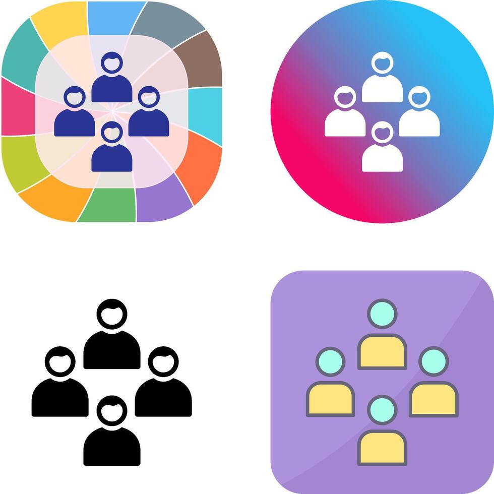 Network Group Icon Design vector