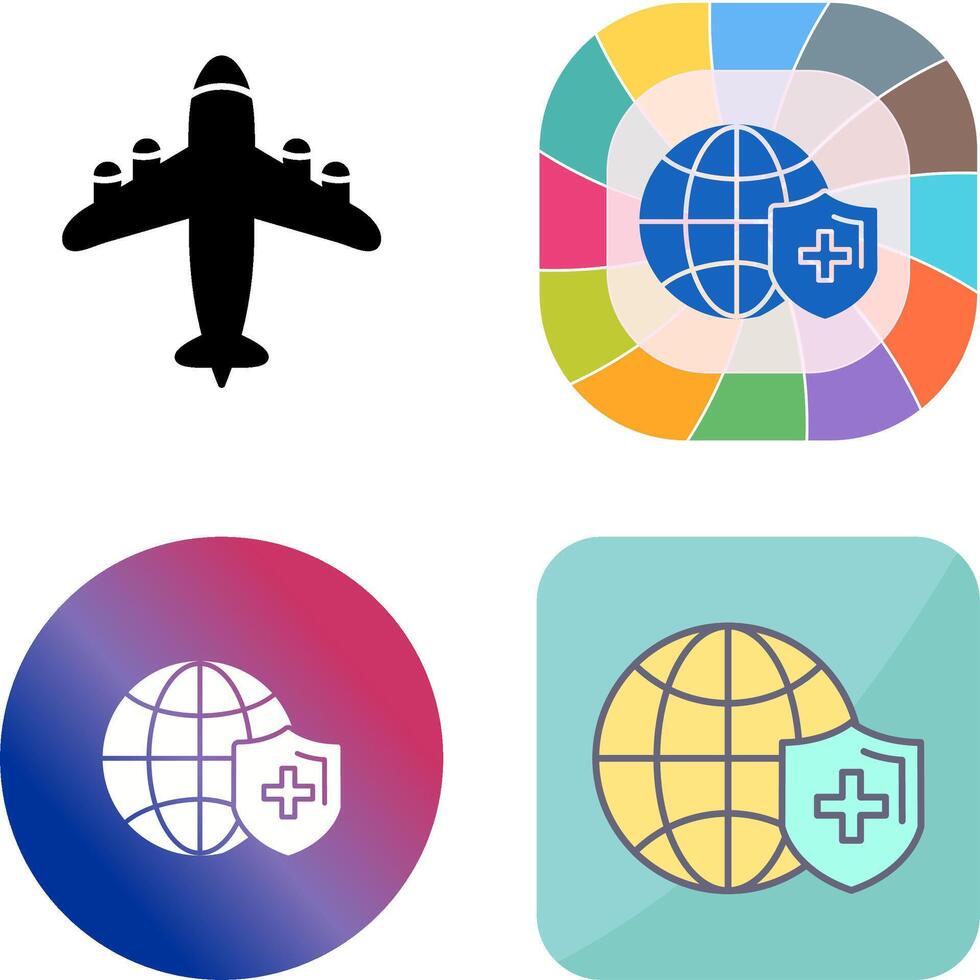 Global Protection Icon Design vector