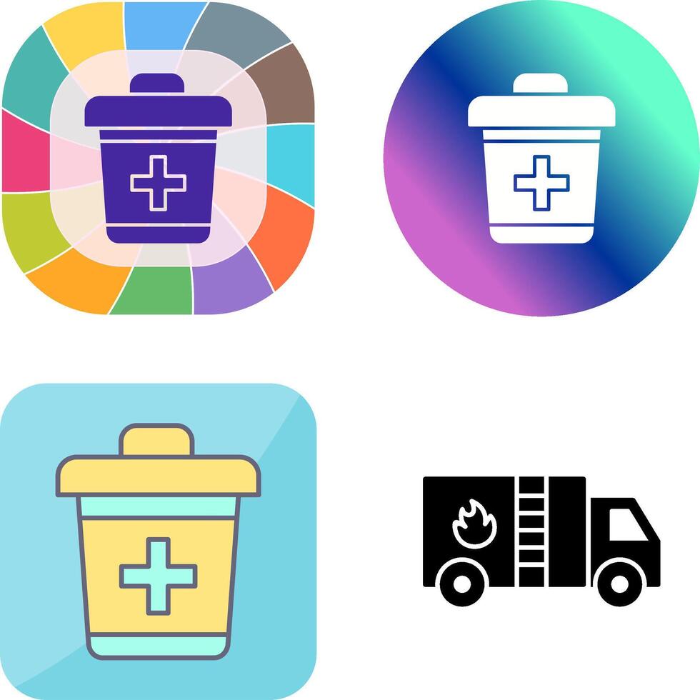 Dustbin Icon Design vector