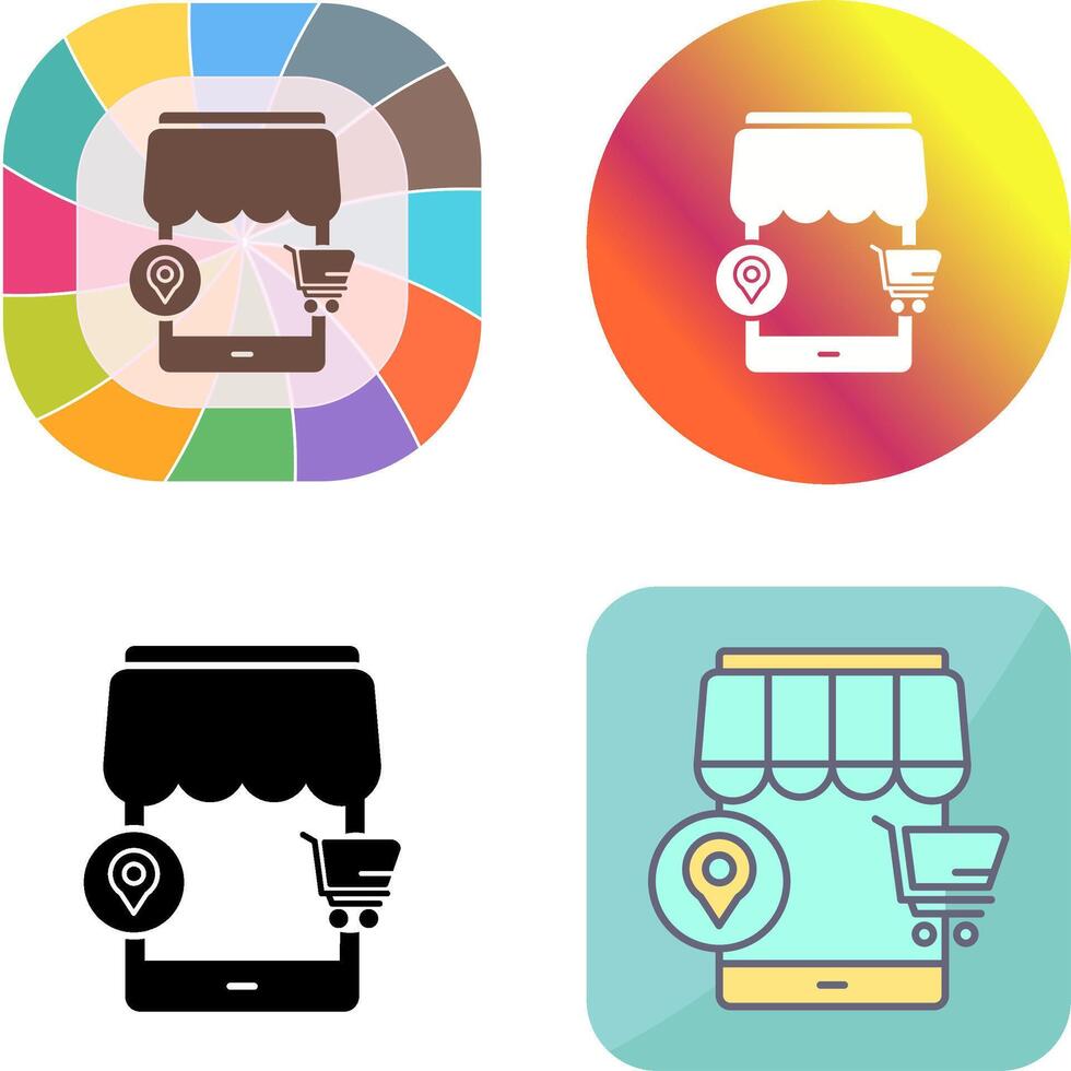 Pin Icon Design vector