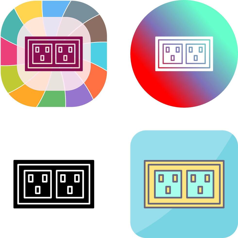 Socket Icon Design vector