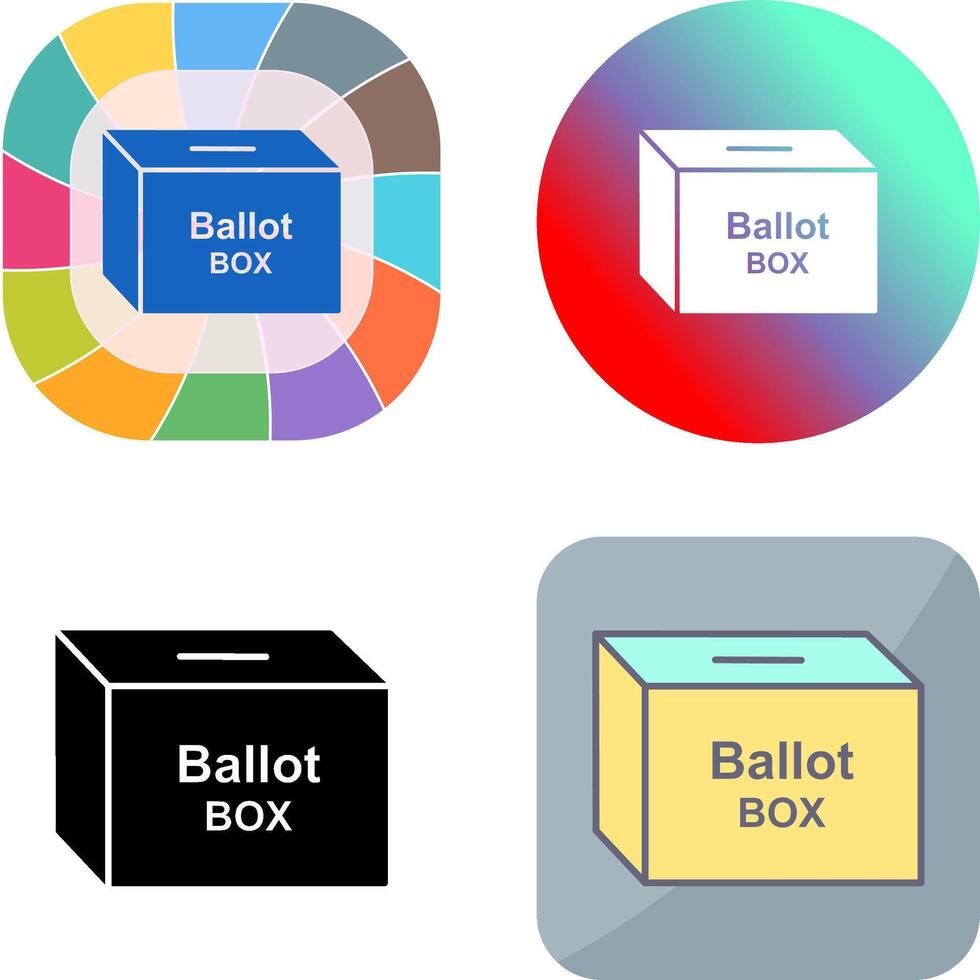 Ballot Box Icon Design vector