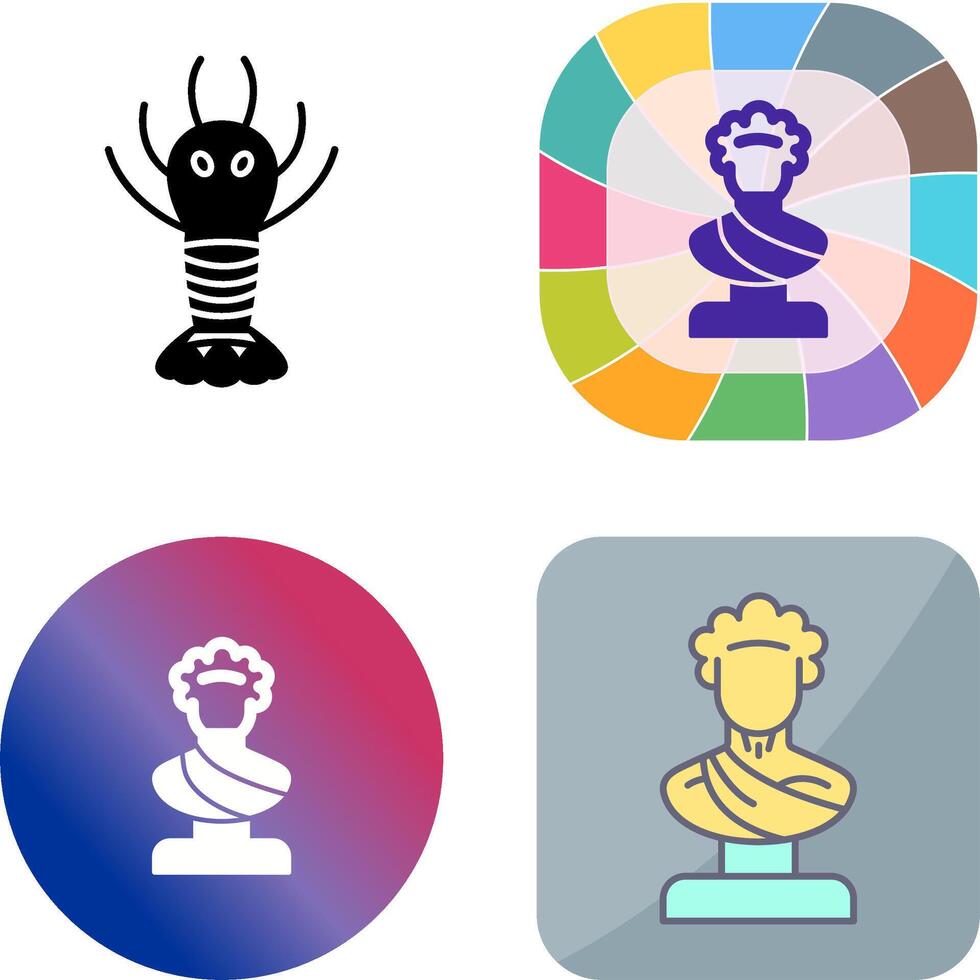 Statue Icon Design vector