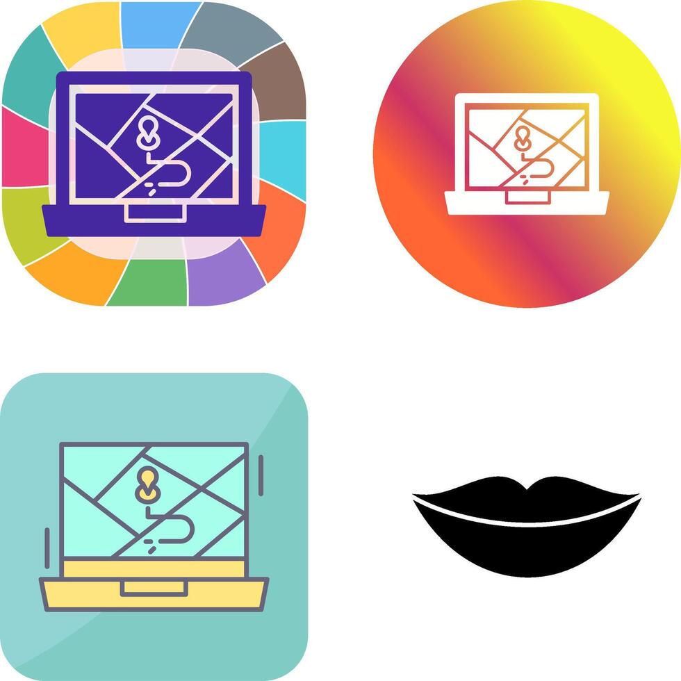 Google Map Icon Design vector