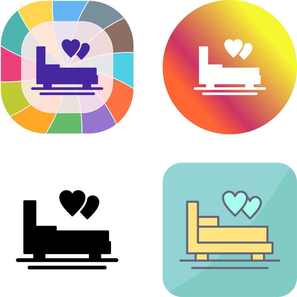 Honeymoon Icon Design vector